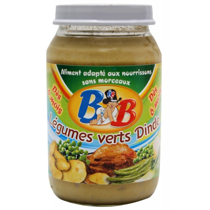 Petit Pot Bebe Legumes Verts Dinde 0gr X24 Kasher Lepessah Cacher Lepessah